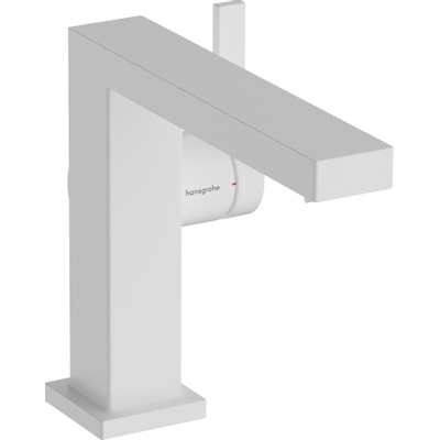Hansgrohe Tecturis E 1 greeps wastafelkraan - 110 Fine - coolstart - met PushOpen - waste set - mat wit