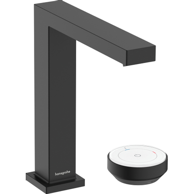 Hansgrohe Tecturis E Wastafelmengkraan - push to open plug - 15.8cm uitloop - coolstart - mat zwart