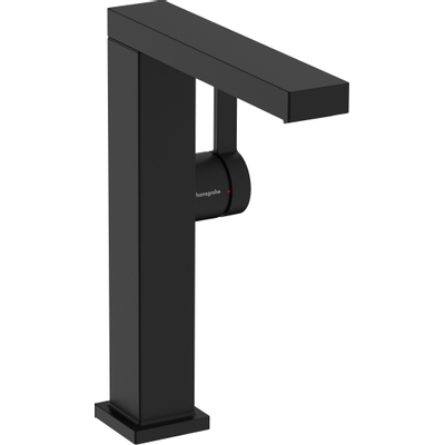 Hansgrohe Tecturis E Eengreeps wastafelkraan - 240 Fine - coolstart - voor waskommen - met afvoerplug - mat zwart
