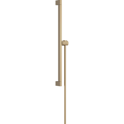 Hansgrohe Unica Glijstang E Puro - 65 cm - met easy slide schuifstuk en isiflex - doucheslang - 160 cm - geborsteld brons