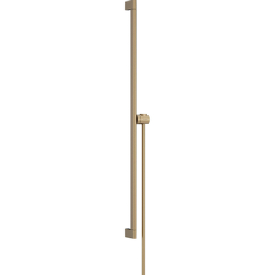 Hansgrohe Unica Glijstang S Puro - 90 cm - met easy slide schuifstuk en isiflex - doucheslang - 160 cm - geborsteld brons