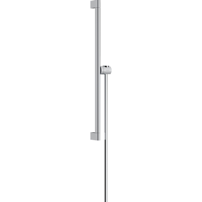 Hansgrohe Unica Glijstang S Puro - 65 cm - met easy slide schuifstuk en isiflex - doucheslang - 160 cm - hoogglans chroom