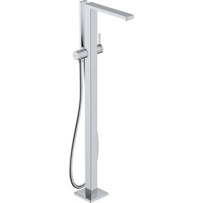Hansgrohe Tecturis E Eengreeps badmengkraan vloermontage - vrijstaand - hoogglans chroom