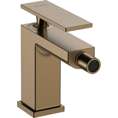 Hansgrohe Tecturis Bidetkraan - eengreeps - met trekwaste - geborsteld brons