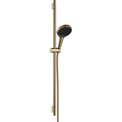 Hansgrohe Rainfinity ensemble de douche 130 3jets barre coulissante 90cm gold optic