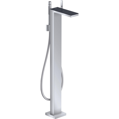 Hansgrohe AXOR MyEdition Robinet de bain hors sol avec verre noir inverseur et bec 19.6cm chrome