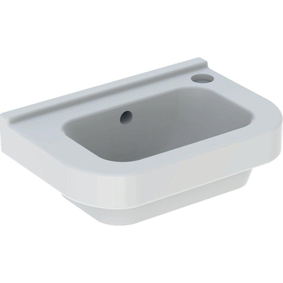 Geberit 300 Basic Lave-mains avec trou de robinet et trop-plein 36x28cm Blanc