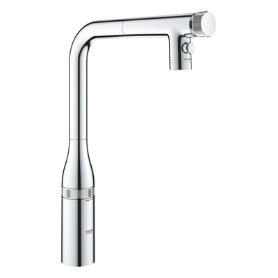 Grohe Essence smartcontrol keukenkraan L-uitloop dual spray chroom