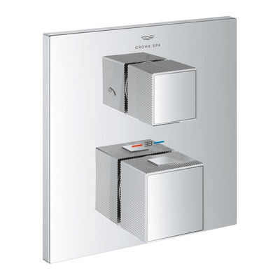 Grohe Grohtherm cube afdekset thermostaat m/omstel chroom