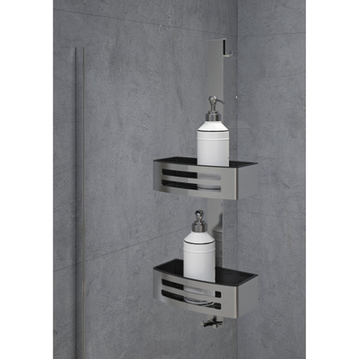 Novellini Panier H65xL22xP16cm rectangulaire Métal Chrome