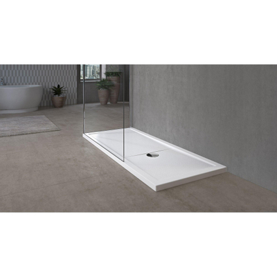 Novellini Olympic Plus receveur de douche acrylique rectangulaire 140x90x12.5cm incl. pieds et siphon blanc