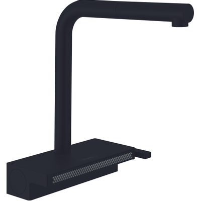 Hansgrohe Aquno Select M81 - 1 greeps keukenkraan - 250 uitrekb. uitloop - 2jet - sbox - mat zwart