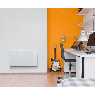 Vasco E panel h rb elektrische paneelradiator 60x100cm 1500watt Staal Traffic White OUTLETSTORE