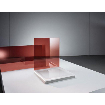 Bette Super Vlak Receveur de douche Acier émaillé 100x90x3.5cm Rectangulaire Blanc