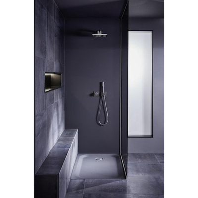 Bette Receveur de douche Acier embouti à paroi épaisse 110x80x3.5cm Rectangulaire Blanc