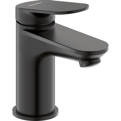 Duravit Wave Wastafelmengkraan - s-size - eengreeps - zonder waste - voorsprong 9.5cm - mat zwart