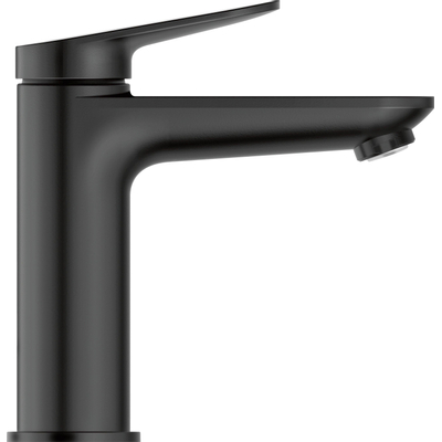 Duravit Wave Wastafelmengkraan - m-size - eengreeps - zonder waste - voorsprong 12.2cm - mat zwart