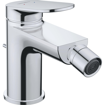 Duravit Wave Bidetmengkraan - eengreeps - voorsprong 12.8cm - hoogglans chroom