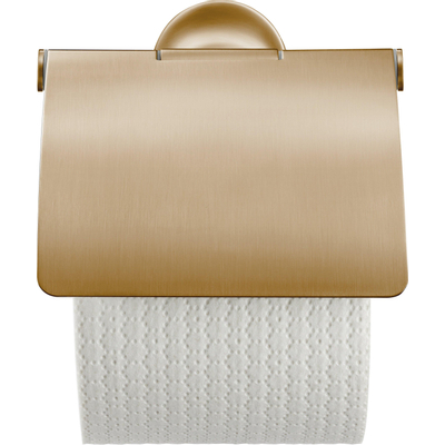 Duravit Starck T Toiletrolhouder - met klep - geborsteld brons