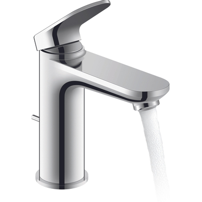 Duravit Wave wastafelkraan - m-size - opbouw - 1-gats - eengreeps - met trekwaste - chroom