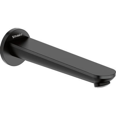 Duravit Wave Baduitloop - inbouw - voorsprong 22.2cm - mat zwart