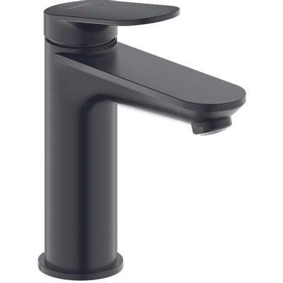 Duravit Wave Wastafelmengkraan - m-size - eengreeps - zonder waste - voorsprong 12.2cm - mat zwart