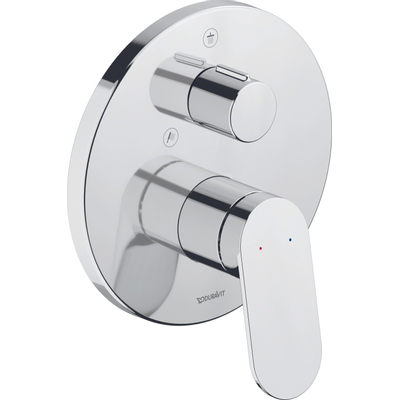 Duravit Wave Douchemengkraan - inbouw - eengreeps - hoogglans chroom