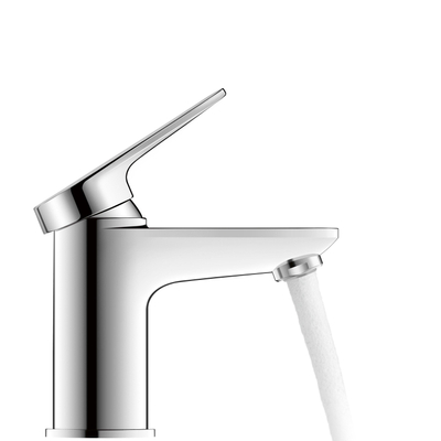 Duravit Wave Wastafelmengkraan - s-size - eengreeps - zonder waste - voorsprong 9.5cm - hoogglans chroom