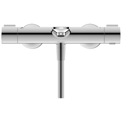 Duravit Wave Badthermostaat - omstel - koppelingen - HOH=15cm - chroom glans