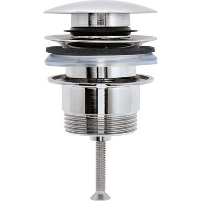 Duravit Universeel Push-openventiel - geborsteld RVS