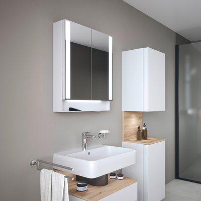 Duravit Wave wastafelkraan - m-size - opbouw - 1-gats - eengreeps - zonder waste - chroom