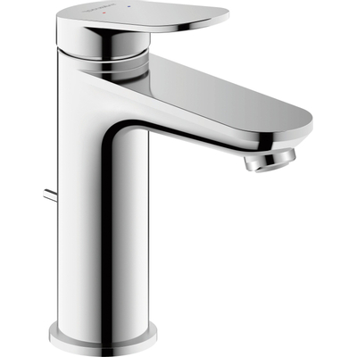 Duravit Wave wastafelkraan - m-size - opbouw - 1-gats - eengreeps - met trekwaste - chroom