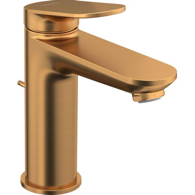 Duravit Wave Mitigeur lavabo - M size - avec levier - projection 12.2cm - avec bonde - Bronze brossé