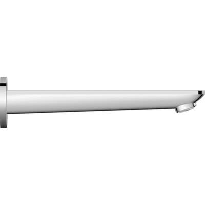 Duravit Wave Baduitloop - inbouw - voorsprong 22.2cm - hoogglans chroom