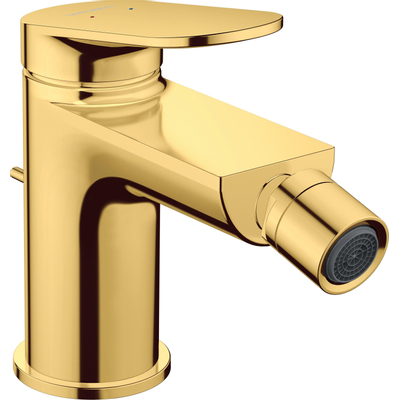 Duravit Wave Bidetmengkraan - eengreeps - voorsprong 12.8cm - gepolijst goud