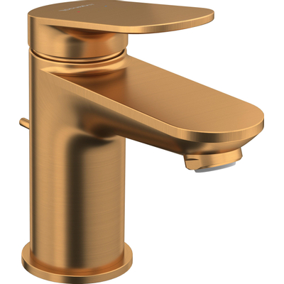 Duravit Wave Wastafelmengkraan - s-size - eengreeps - met waste - voorsprong 9.5cm - geborsteld brons