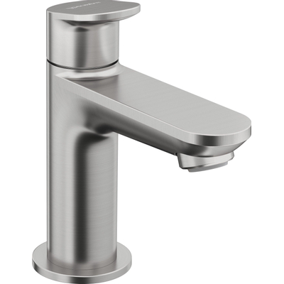 Duravit Wave Robinet d'eau froide - à levier unique - saillie 9cm - inox brossé