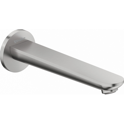 Duravit Wave Baduitloop - inbouw - voorsprong 22.2cm - geborsteld RVS