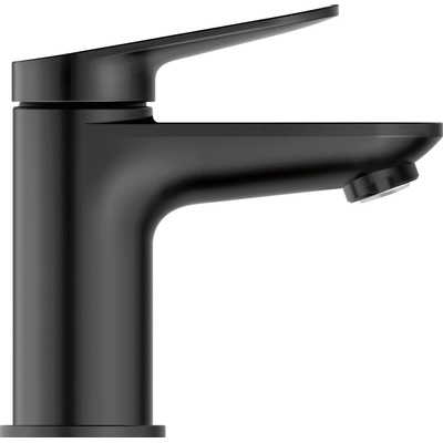 Duravit Wave Wastafelmengkraan - s-size - eengreeps - zonder waste - voorsprong 9.5cm - mat zwart