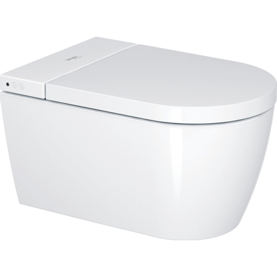 Duravit Sensowash starck f Douchewc - compact - met rimless wandcloset - diepspoel - 37.8x57.5cm - met closetzitting - spoelrandloos - wit