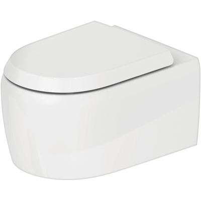 Duravit Qatego WC suspendu - sans bride - 36x38.5x57cm - Blanc brillant