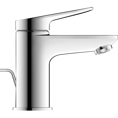 Duravit Wave Wastafelmengkraan - s-size - eengreeps - met waste - voorsprong 9.5cm - hoogglans chroom