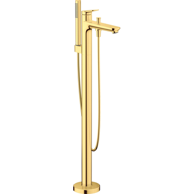 Duravit Wave Badmengkraan - vrijstaand - 2 functies - voorsprong 22.5cm - eengreeps - gepolijst goud-look (goud)