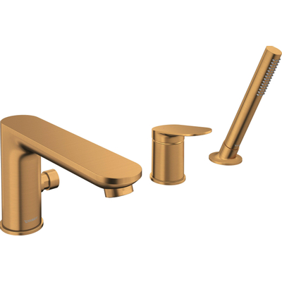 Duravit Wave Badmengkraan - 3-gats - 2 functies - voorsprong 20cm - geborsteld brons