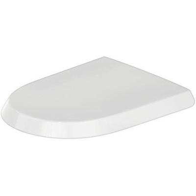 Duravit Qatego Closetzitting - met deksel - met softclose - 36.9x46.3x4.4cm - afneembaar - wit glans