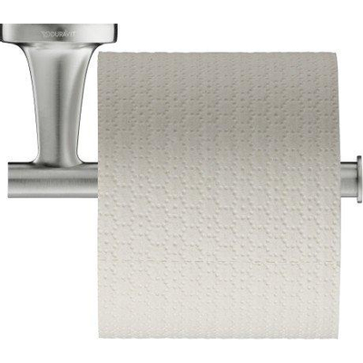 Duravit Starck T Porte-papier toilette - sans couvercle - Inox brossé