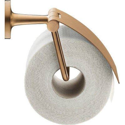 Duravit Starck T Toiletrolhouder - met klep - geborsteld brons