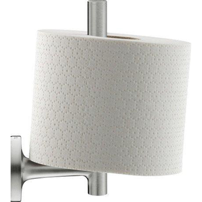 Duravit Starck T Porte-papier toilette - 5x5x15.2cm - Inox brossé