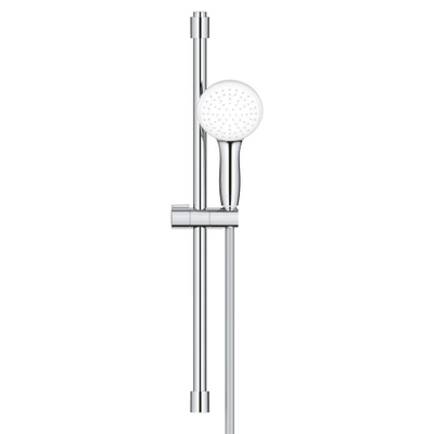 Grohe Tempesta 110 Glijstangset - 60cm - ronde handdouche - 1 straalsoort - gladde doucheslang - chroom