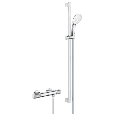 GROHE Grohtherm 1000 Performance Comfortset - HOH=15cm - met koppeling - 90cm - chroom